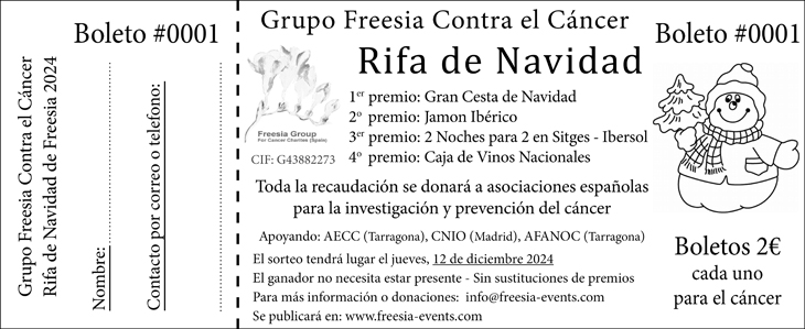 Sorteo de Freesia 2024