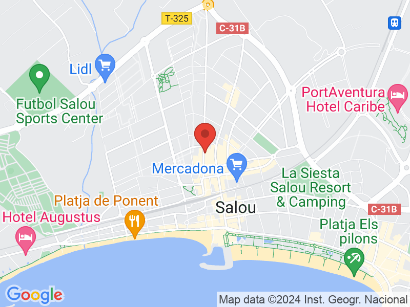 Map of Casa de Pizza Restaurant